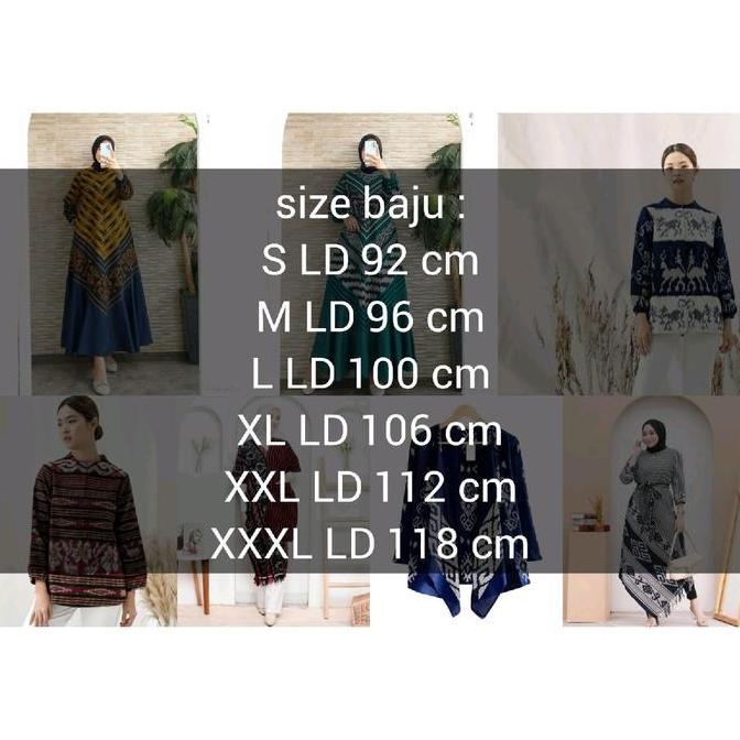 LIMITED EDITION  LEENA OUTER TENUN CARDIGAN TENUN ATASAN WANITA Baju Batik Etnik Muslim Katun Tunik 