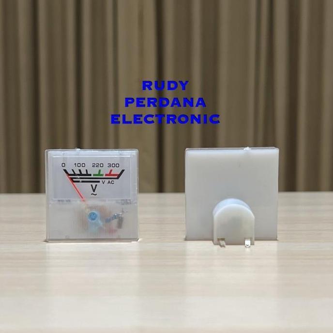 VU METER ANALOG AC KECIL 4X4 4 X 4 CM MOS27