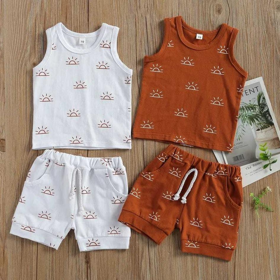 Diskon Setelan Baju Baby Set Sun Matahari 5.5 Big Sale