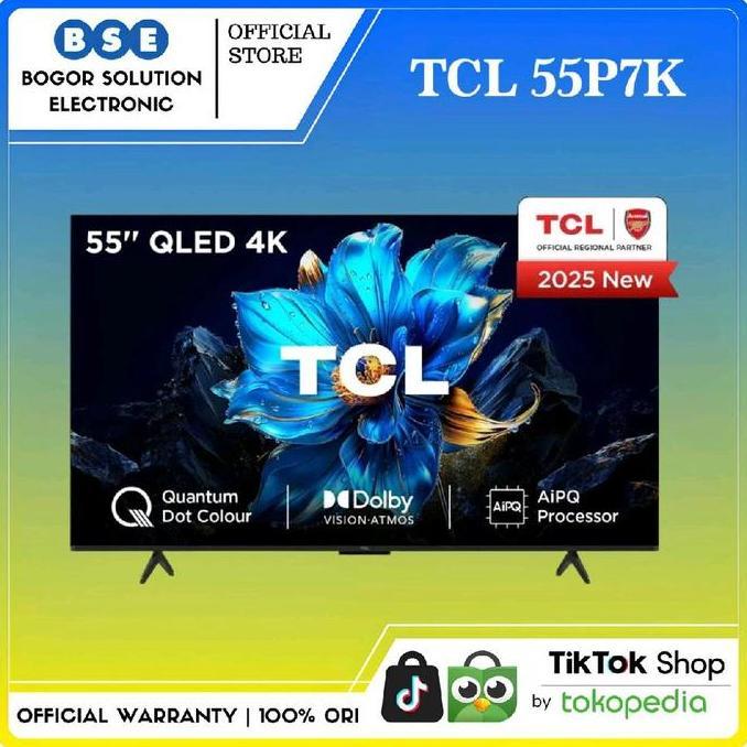 TCL 55P7K QLED TV 55 Inch TCL 55P7K Google tv 4k [RESMI]