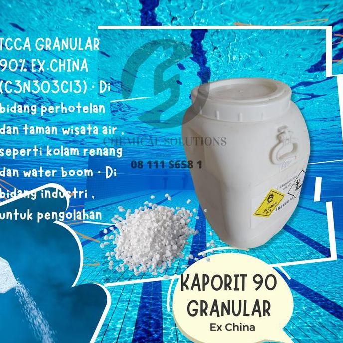 KAPORIT 90%  GRANULAR 50 KG  PENJERNIH AIR KOLAM RENANG