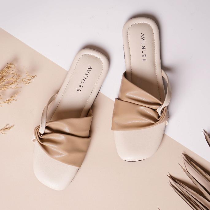 EXCLUSIVE AVENLEE YUME - SANDAL WANITA FLAT TEPLEK SOL KARET PREMIUM