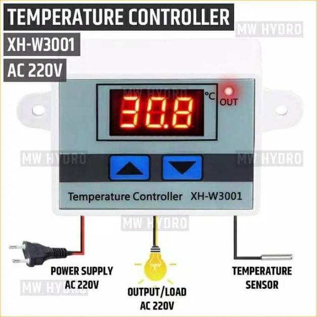 BestPromo Termostat Digital Ac 220V / Termostat Temperature Suhu / Termostat Alat Mesin Tetes Telur