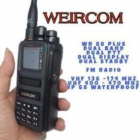 Weircom WR88 Plus HT Dualband 10Watt IP68 Waterproof Tahan Air 10W