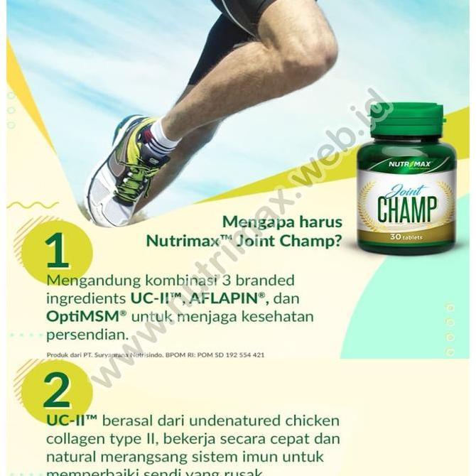 Happyfit- Nutrimax Joint Champ Isi 30 Vitamin Untuk/Buat Sendi/Persendian Tulang