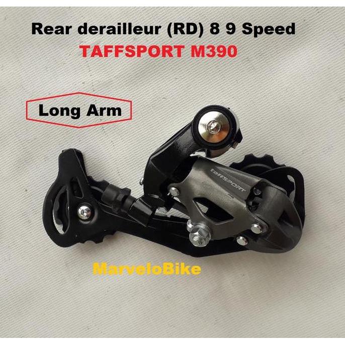 RD Rear derailleur Sepeda 8 9 Speed Long Arm Merk TAFFSPORT M390