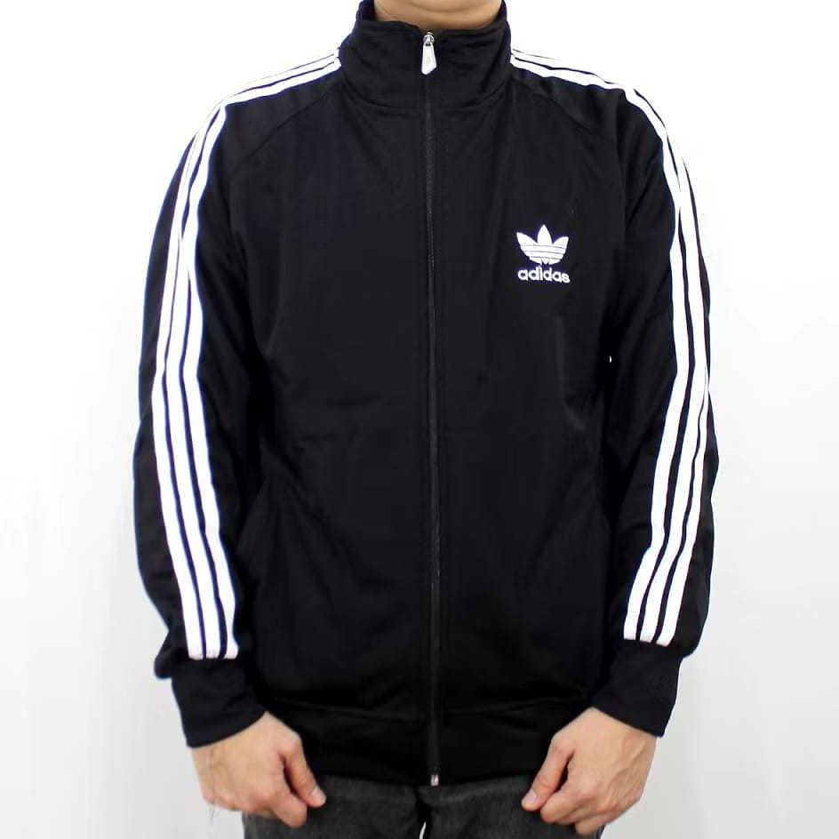 Hot Jaket Tracktop Adidas-Jaket Vintage Pria Wanita Terbaru-Jaket Warna Biru Tua