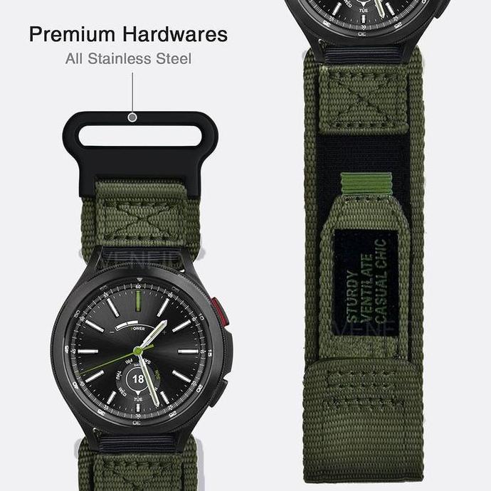 Strap Nylon canvas sport cocok untuk SAMSUNG GALAXY Watch ULTRA 8 Classic 40mm 44mm 46mm Nato Sport 