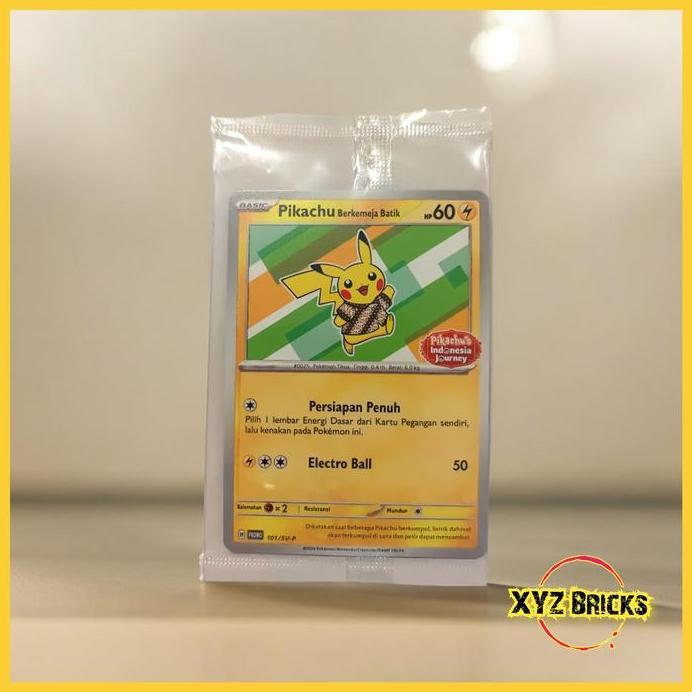 Kartu Pokemon TCG - Pikachu Berkemeja Batik