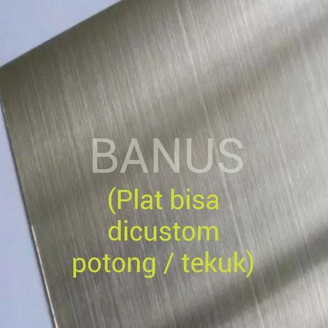 Plat stainless hairline 1 mm / plat stainless HL hairland tebal 1 mm