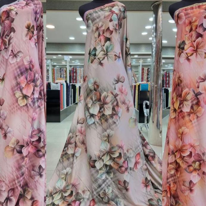Kain Sutra Motif Silk Italian Ori