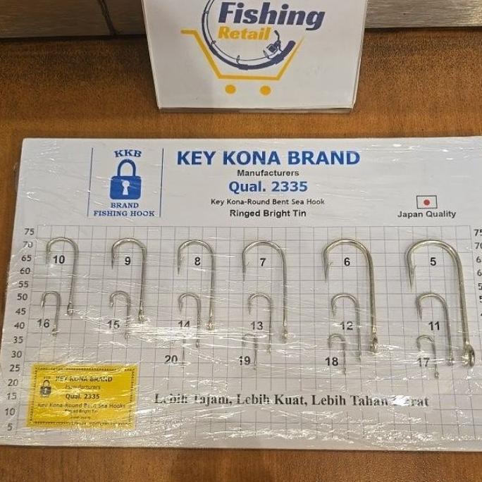 Kail Key Kona Brand Qual. 2335 Untuk Dasaran / Live Bait Size 9 - 5 Japan Quality