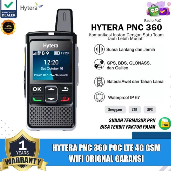 Hytera Pnc 360 POC Ht Poc Hytera PNC 360 PNC360 4G Wifi LTE GPS Original Garansi