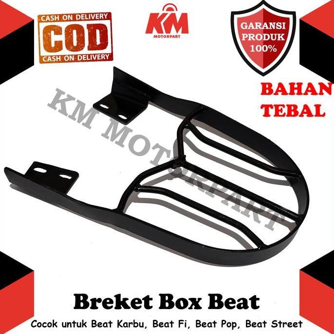 sendyeri - Breket Box Barang Honda Beat Fi Pop Karbu Esp Street Behel Bracket Diskon