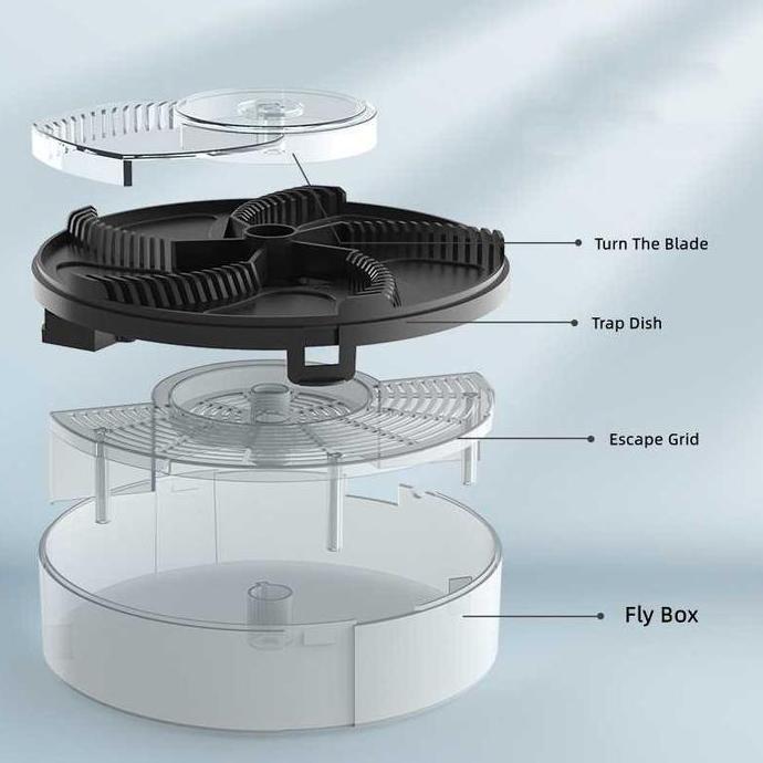 Rechargeable Perangkap Lalat Otomatis Jebakan Electric Fly Killer Lalat Elektrik Jebakan Menangkap L
