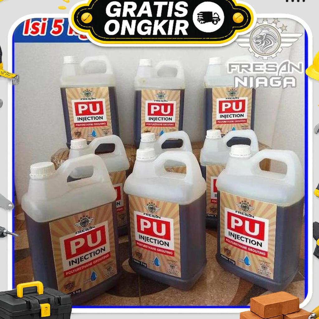 (Kemasan 20 Kg) Cairan Pu Injection Polyurethane Grouting Cairan Injeksi Kebocoran Beton Waterproofi