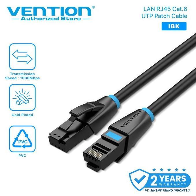 Vention 0.5m Kabel Lan Cat6 Cat.6 UTP Ethernet Patch Cord Cable