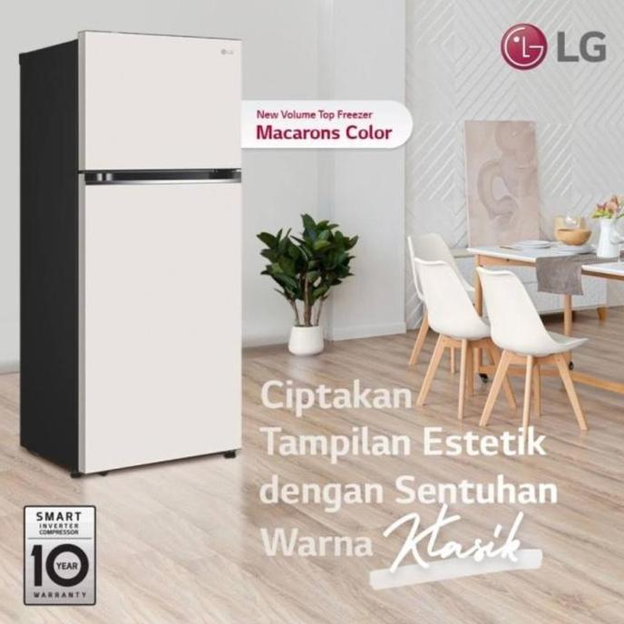 LG KULKAS LEMARI ES 2 PINTU MACARON REFRIGERATOR OBJET COLLECTION LG
