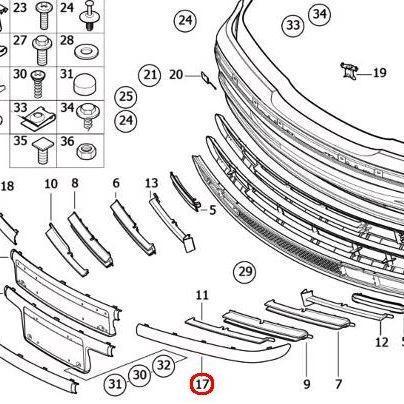 hansukriz - Lis bemper depan kanan E46/M43 Diskon