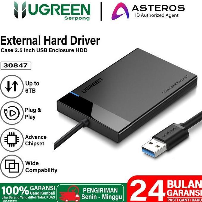 UGREEN External Hardisk SSD Portable 30847 2.5 USB 3.0 Enclosure