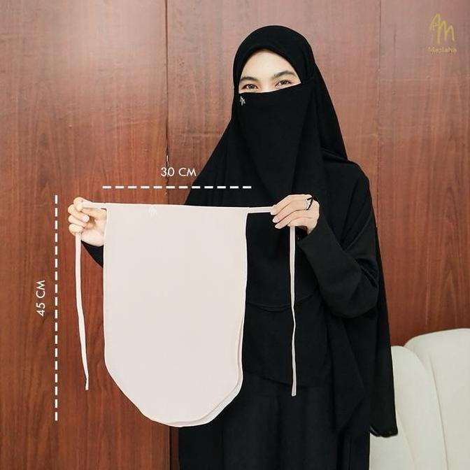 Maslaha Niqab | Niqab Tali Cadar Tali Babydoll Niqab Logo M (TERBAIK) (TERBARU) (TERMURAH)
