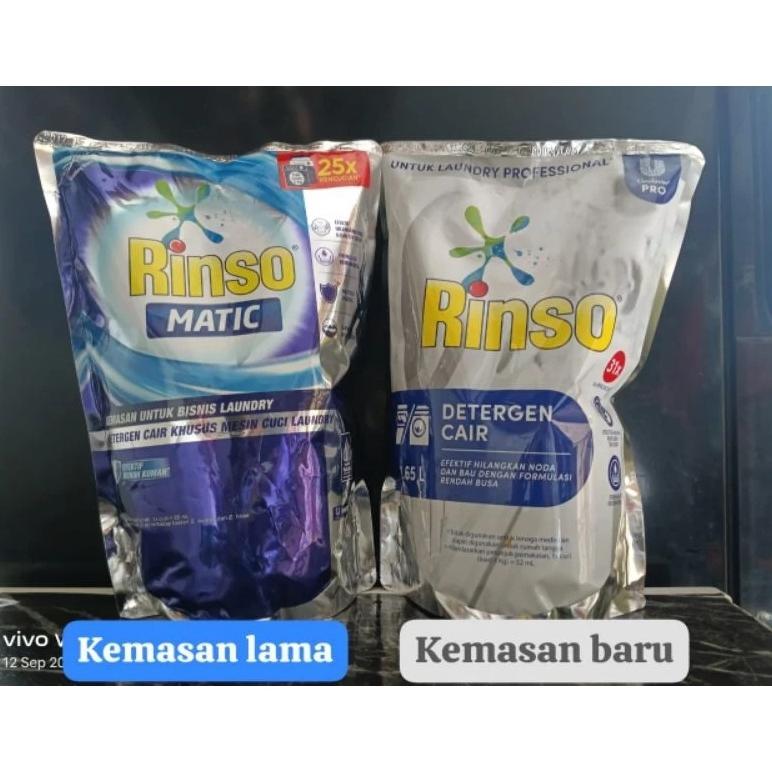 Rinso Matic Professional Deterjen Laundry Kiloan Cair 1.65L Rinso Cair Matic 1.65L rinso matic cair 