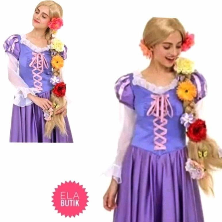 kostum rapunzel-dewasa-princess-kostum halloween Top