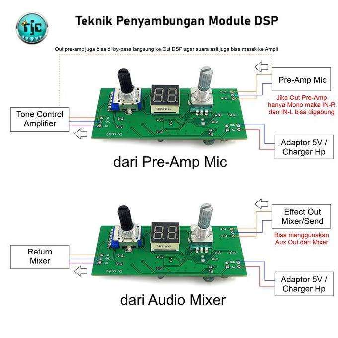 DSP Digital Reverb 99 Sound Vocal Effect Audio Processor 3D Echo Mixer [terbaik]