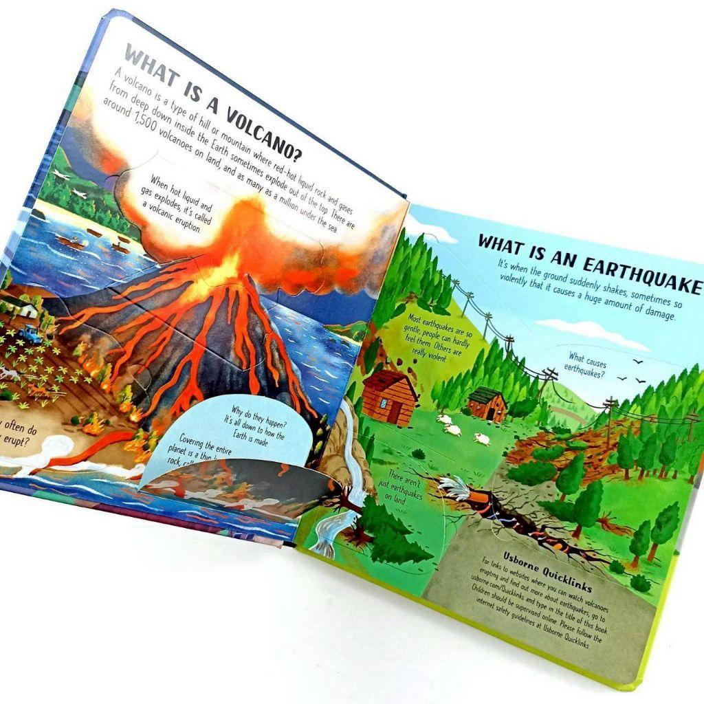 Usborne Look Inside Volcanoes And Earthquakes