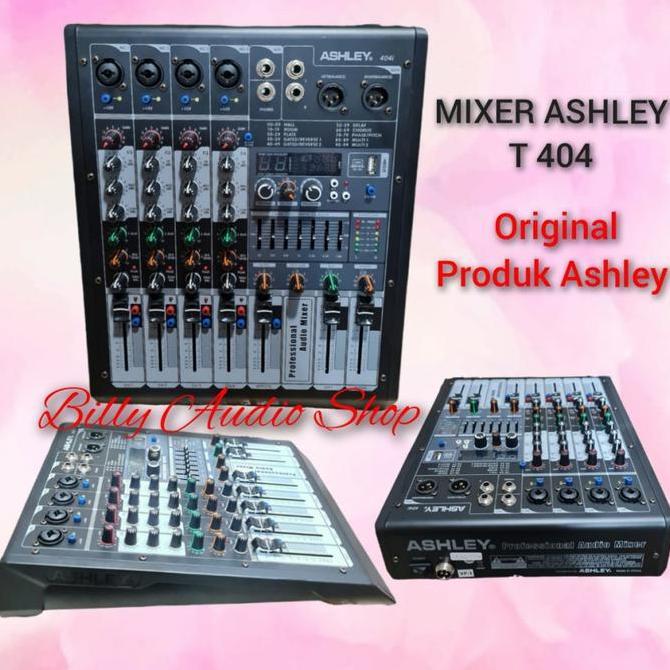 Promo Mixer Ashley 404I / Mixer Audio Ashley 404I 4 Channel Full Mono,Usb,Bluetooth