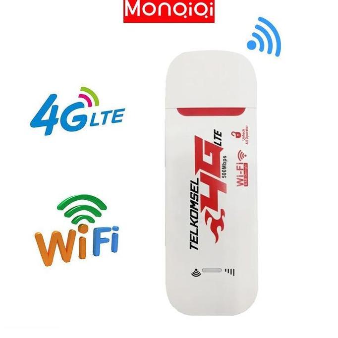 Monqiqi Modem Wifi Mifi 4G Lte Modem Usb Semua Operator Unlock 500Mbps Portable Modem Wifi 4G Semua 
