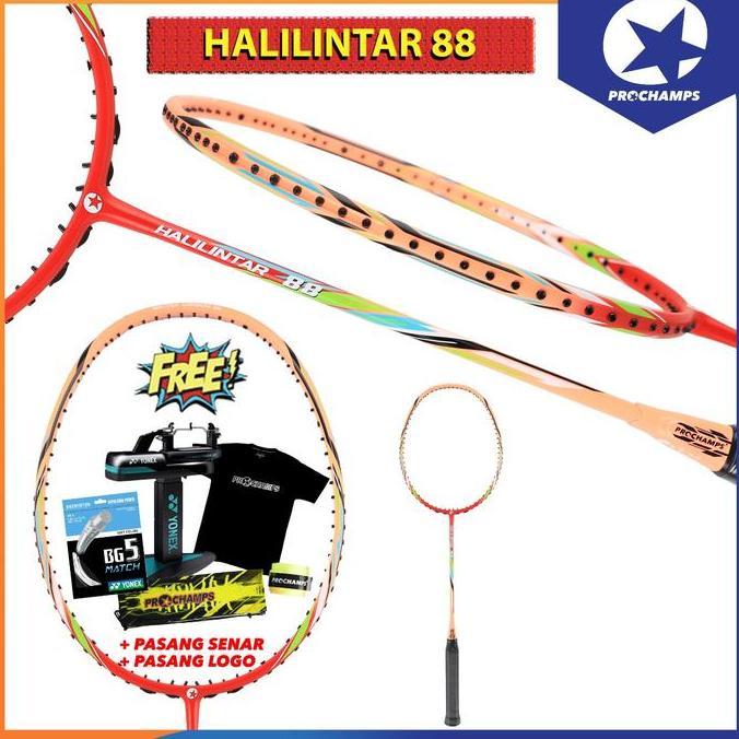 Prochamps Halilintar 55/66/77/88/99 Raket Badminton Original