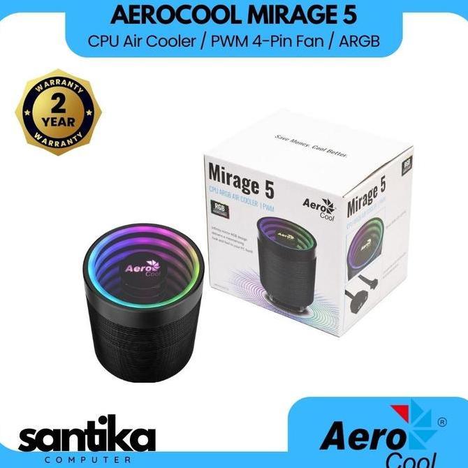 AEROCOOL MIRAGE 5 ARGB CPU AIR COOLER