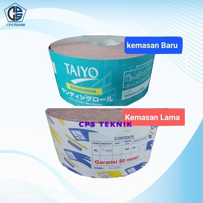 Murah Amplas Bangunan Taiyo Grit #150 Amplas 1 Roll Amplas Meteran