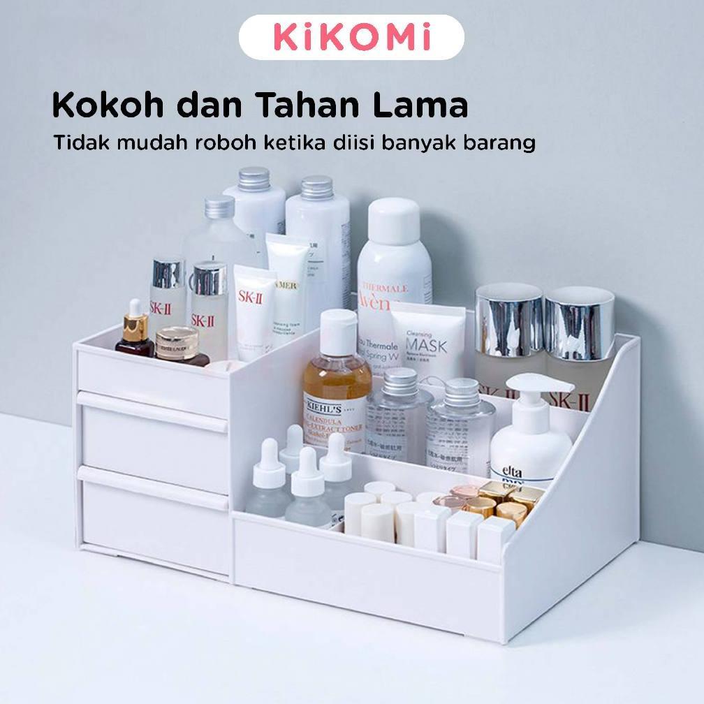OFFICIAL Rak Kosmetik Drawer Plastik Organizer Kotak Penyimpanan Make Up Skincare Minimalis & Elegan