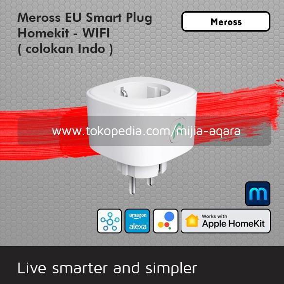 Meross Smart Plug Colokan Soket Indo Homekit - Wifi