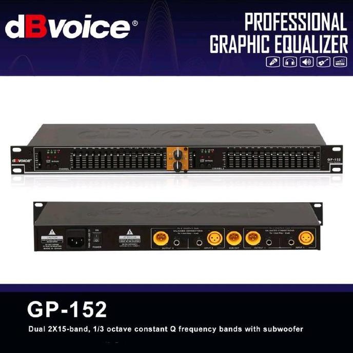 Promo Dbvoice Gp152 Equalizer Professional Db Voice Gp 152 Original