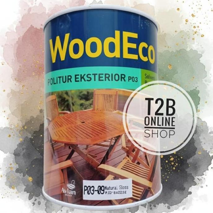 LENKOTE Politur WoodStain Woodeco Exterior Vernis Kayu Wood Stain Eco