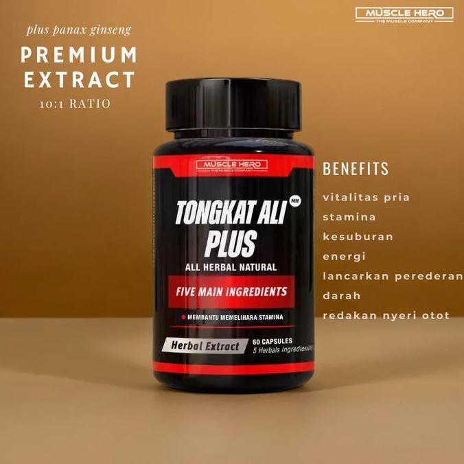 Tongkat Ali Plus Panax Ginseng Premium Extract 60 Kapsul BPOM