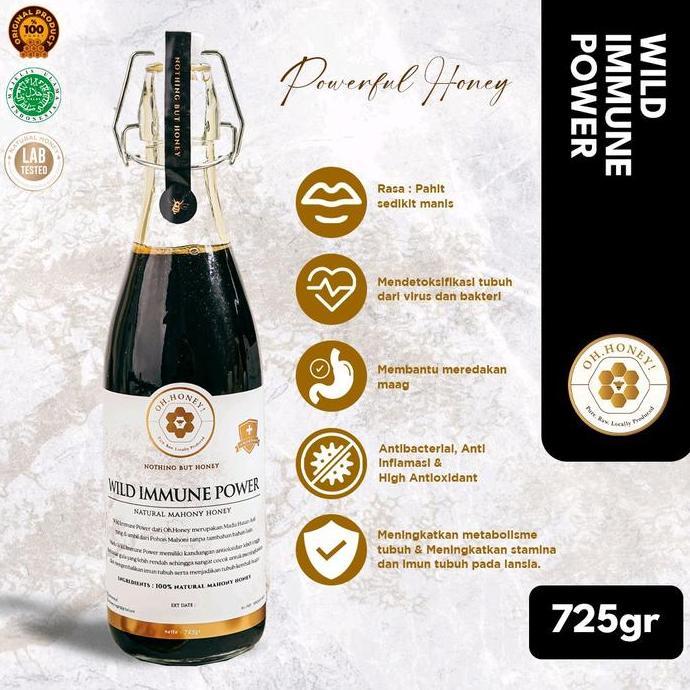 Wild Immune Power / Madu Hutan Alami 100% Asli ( Madu Pohon Mahoni )