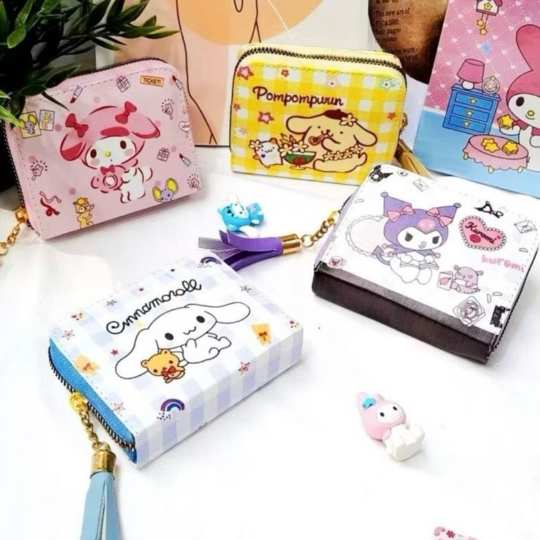 READY STOCK Dompet Koin Karakter Kuromi Labubu Dompet koin dan Card Dompet Resleting Wanita