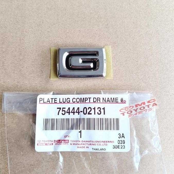 EMBLEM G LOGO STICKER STIKER TULISAN G CHROME BELAKANG BAGASI TOYOTA VIOS LIMO COROLLA ALTIS CAMRY W