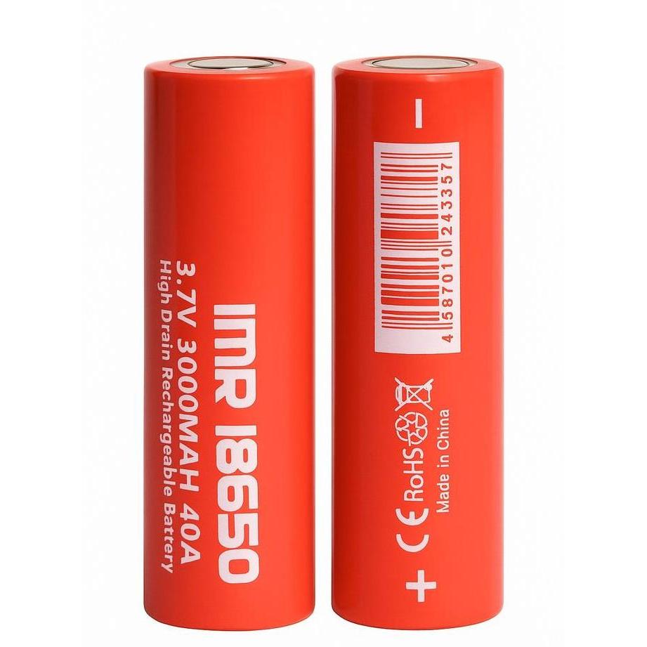 1PCS BATRE BATERAI CAS MODE VAPE IMR 18650 LITHIUM 3.7V 3000MAH TKPR