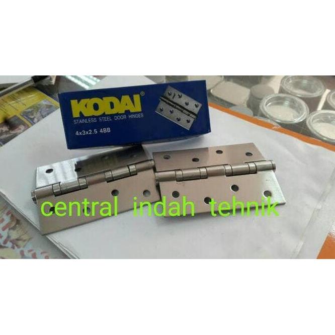 Edificio- Engsel Pintu Kodai 4" 4 Inch Stainless Steel