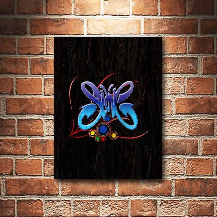 Slank Band Poster Kayu Pajangan Dekorasi Dinding Rumah Wall Decor