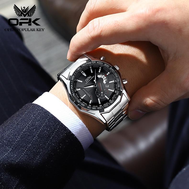Hot Opk Jam Tangan Couple Anti Air Original Rantai Couple Watch Model 8105 8108