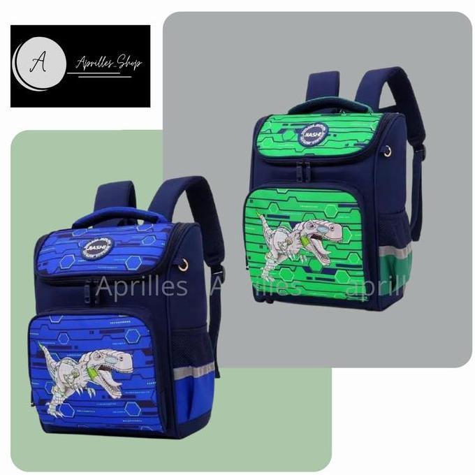 Ransel SD dinosaurus,tas sekolah SD cowok,ransel backpack,tas dino