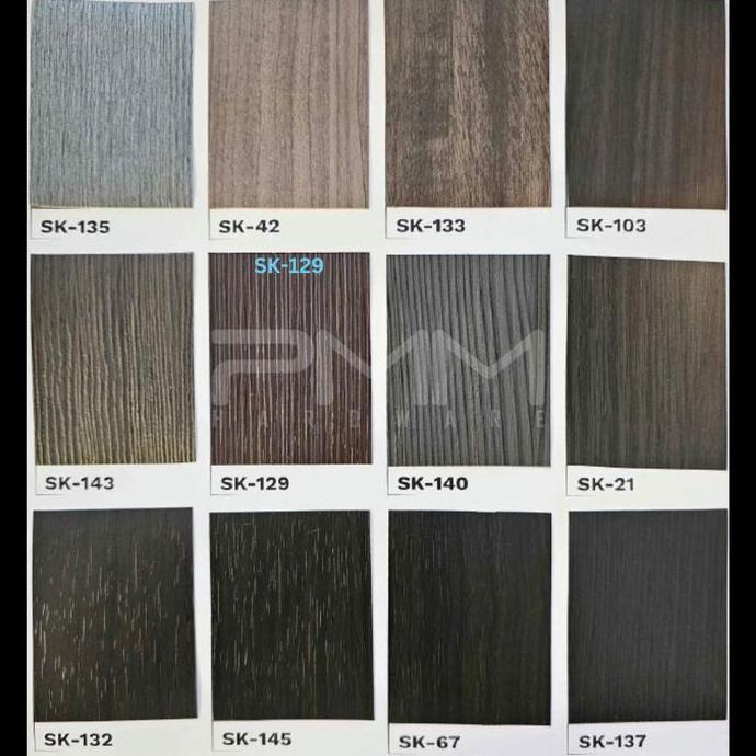 PVC SHEET TEBAL 0,3 WARNA URAT KAYU TUA TACO SHEET DECO HUBEN SHEET