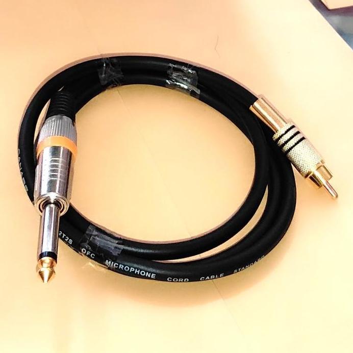Kabel Jack Akai Mono 6.5mm to RCA Male / Kabel RCA to Akai