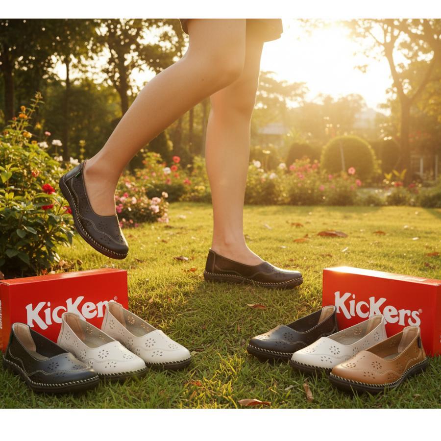 Original Sepatu Kickers Wanita Slip On Kode Mk-50